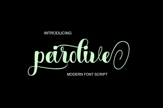 Peirolive Font by typedesign93 — Script Handwritten Font