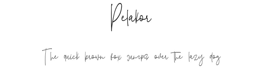 Pelakor by Eifetstype — Script Handwritten Font