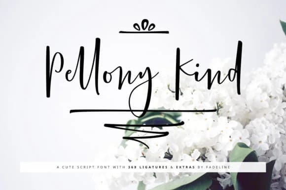 Pellony Kind Font by FadeLine — Script Handwritten Font