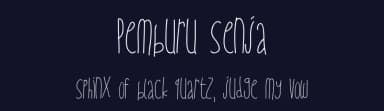 Pemburu Senja by Afiq Anggriawan — Script Handwritten Font — thumbnail 2