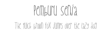 Pemburu Senja by Afiq Anggriawan — Script Handwritten Font — thumbnail 1