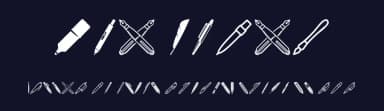 Pen Icons by Woodcutter — Dingbats Font — thumbnail 2