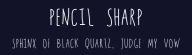 Pencil Sharp by Geronimo Font Studios — Script Handwritten Font — thumbnail 2