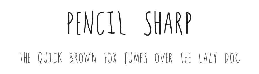 Pencil Sharp by Geronimo Font Studios — Script Handwritten Font