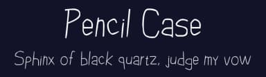 Pencil Case by L. L. Plum — Script Handwritten Font — thumbnail 2