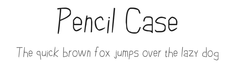 Pencil Case by L. L. Plum — Script Handwritten Font