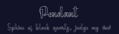 Pendant by Scratchones — Script Handwritten Font — thumbnail 2