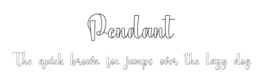 Pendant by Scratchones — Script Handwritten Font — thumbnail 1