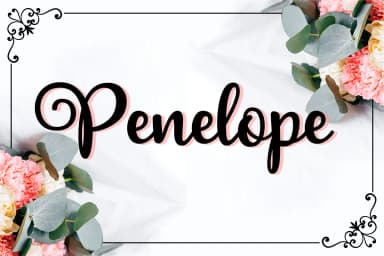 Penelope Font by Silhouette America, Inc. — Script Handwritten Font — thumbnail 1