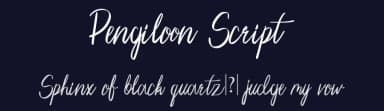 Pengiloon Script by cosmo.shroom — Script Handwritten Font — thumbnail 2