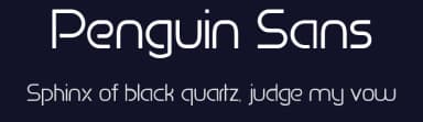 Penguin Sans by Andrew Leto — Sans Serif Font — thumbnail 2