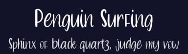 Penguin Surfing by Muhammad Halomoan — Script Handwritten Font — thumbnail 2