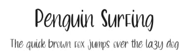 Penguin Surfing by Muhammad Halomoan — Script Handwritten Font — thumbnail 1