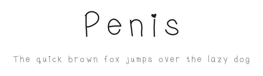 Penis by Chloe Clark — Script Handwritten Font — preview 1