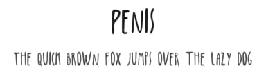 Penis by Peter Chmela — Script Handwritten Font — thumbnail 1