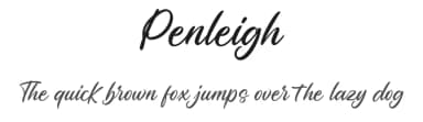 Penleigh by Vunira Design — Script Handwritten Font — thumbnail 1