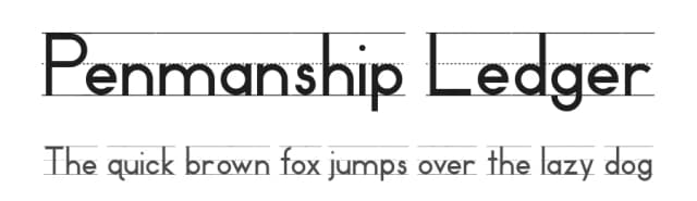 Penmanship Ledger by Essqué Productions — Script Handwritten Font