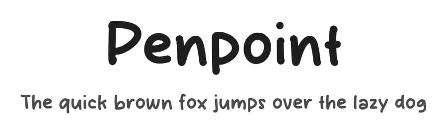 Penpoint by MJType — Script Handwritten Font