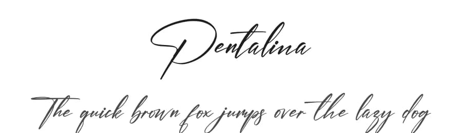 Pentalina by Letterena Studios — Script Handwritten Font