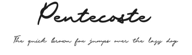 Pentecoste by Tegaki Script — Script Handwritten Font
