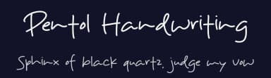 Pentol Handwriting by MJType — Script Handwritten Font — thumbnail 2