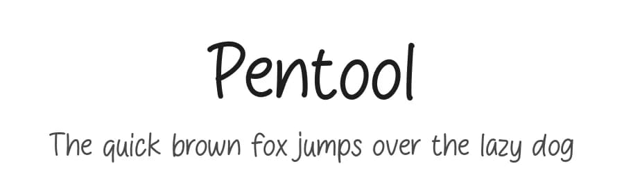 Pentool by MJType — Script Handwritten Font