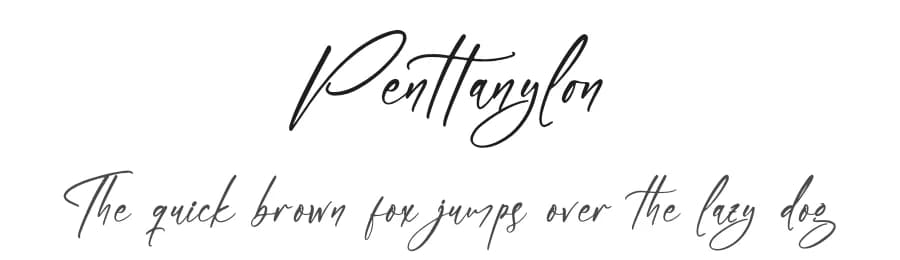 Penttanylon by Letterena Studios — Script Handwritten Font