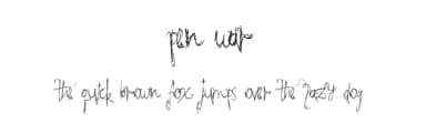 Pen War by Xerographer Fonts — Script Handwritten Font — thumbnail 1