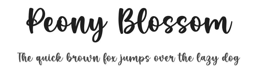 Peony Blossom by Nirmala Creative — Script Handwritten Font