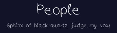 People by Cynne :) — Script Handwritten Font — thumbnail 2