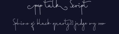 Pep Talk Script by Edric Studio — Script Handwritten Font — thumbnail 2