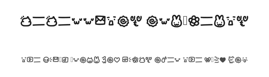 Peperritos Ornaments by Elena Paz Salazar — Dingbats Font