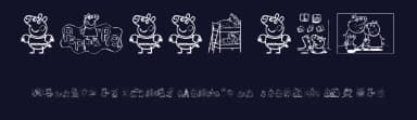 Peppa Pig by Ding Bang — Dingbats Font — thumbnail 2