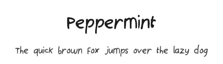 Peppermint by Polly Wilson — Script Handwritten Font