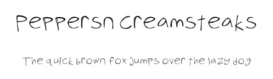 Peppersn Creamsteaks by Ik Zucc — Script Handwritten Font — thumbnail 1