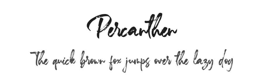 Percanthen by Vztype Studio — Script Handwritten Font
