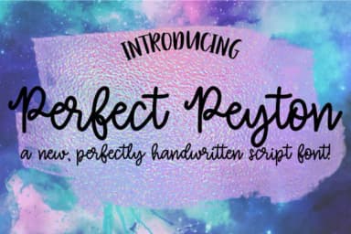 Perfect Peyton Font by tabitha_beam — Script Handwritten Font — thumbnail 1