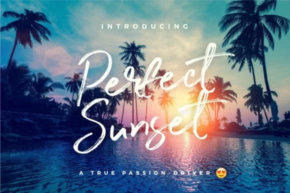 Perfect Sunset Font by wornoutmedia — Script Handwritten Font
