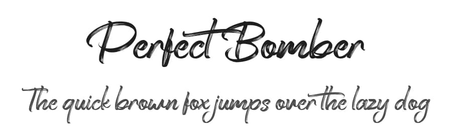 Perfect Bomber by FHFont — Script Handwritten Font