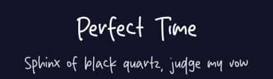 Perfect Time by Origin Type — Script Handwritten Font — thumbnail 2