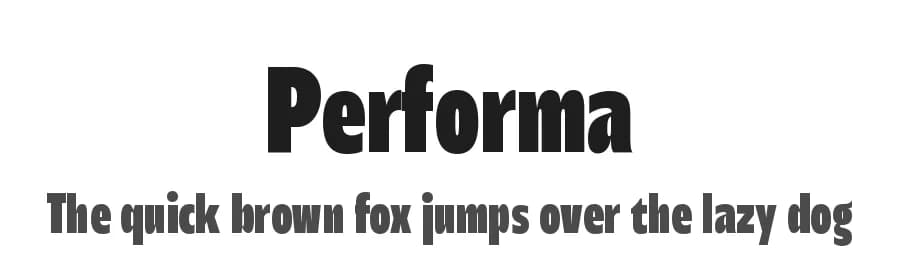 Performa by Resistenza Type — Sans Serif Font