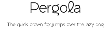 Pergola by Mocha Frappuccino — Sans Serif Font — thumbnail 1