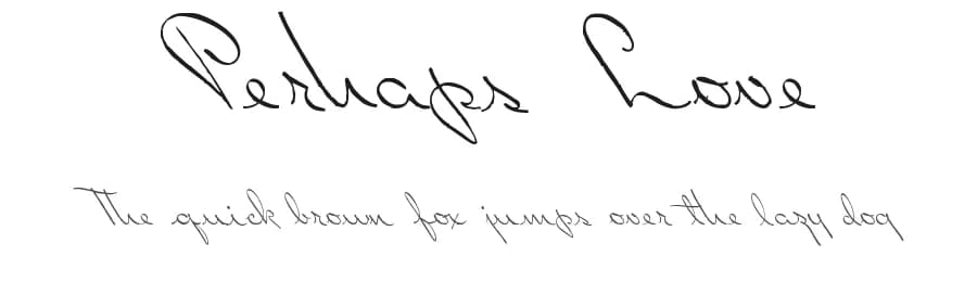 Perhaps Love by Intellecta Design — Script Handwritten Font
