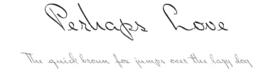 Perhaps Love by Intellecta Design — Script Handwritten Font — thumbnail 1