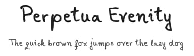 Perpetua Evenity by FontPanda — Script Handwritten Font — thumbnail 1