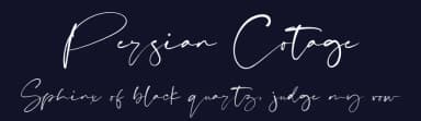 Persian Cotage by Fikryal studio — Script Handwritten Font — thumbnail 2