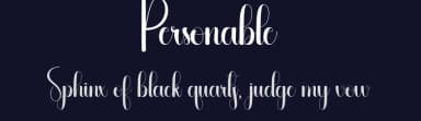 Personable by Andi Moz — Script Handwritten Font — thumbnail 2