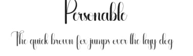 Personable by Andi Moz — Script Handwritten Font — thumbnail 1