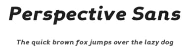 Perspective Sans by Daniel Midgley — Sans Serif Font — thumbnail 1