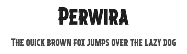 Perwira by Bayu Prahara — Sans Serif Font